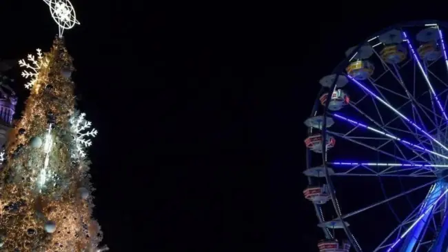 Atracciones en la Plaza del Ángel, en Chihuahua. Foto: Cortesía