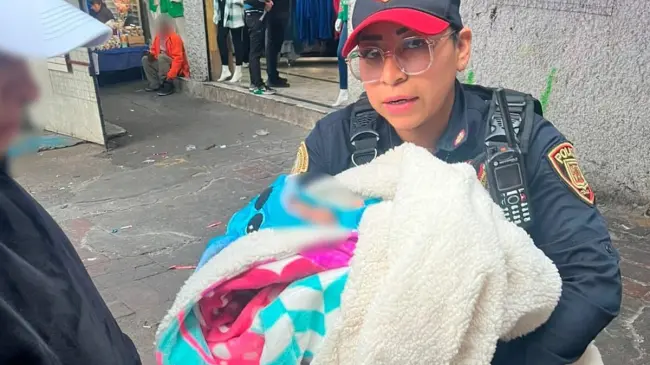Bebé de 30 días de nacida rescatada en operativo en metro Tacubaya.