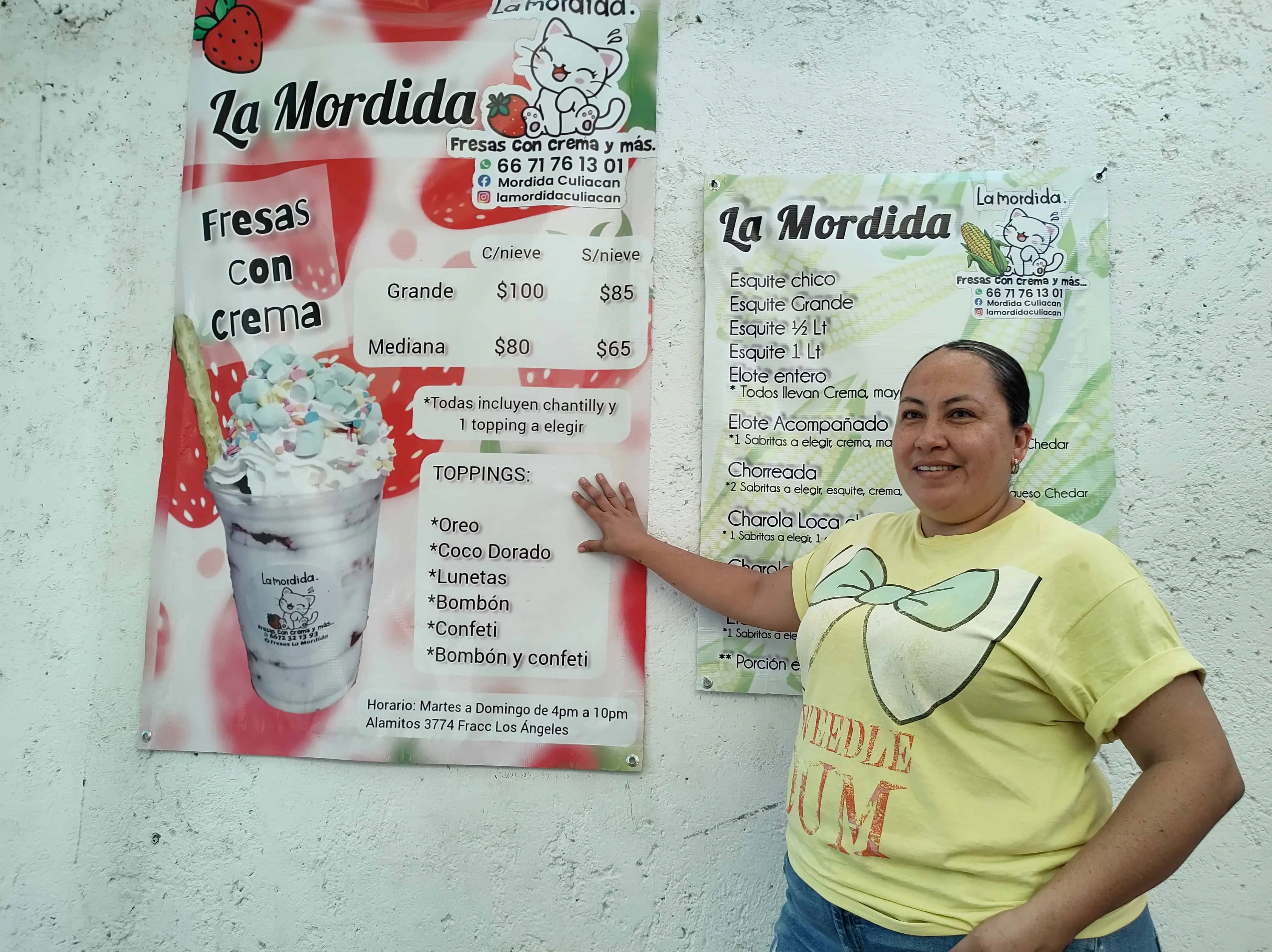 Daisy Sarabia y sus snacks, un ejemplo de resiliencia en el fraccionamiento Los Ángeles