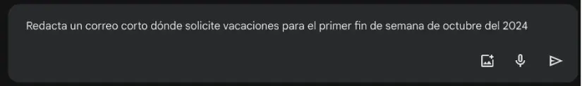 Instrucción: Redactar un correo