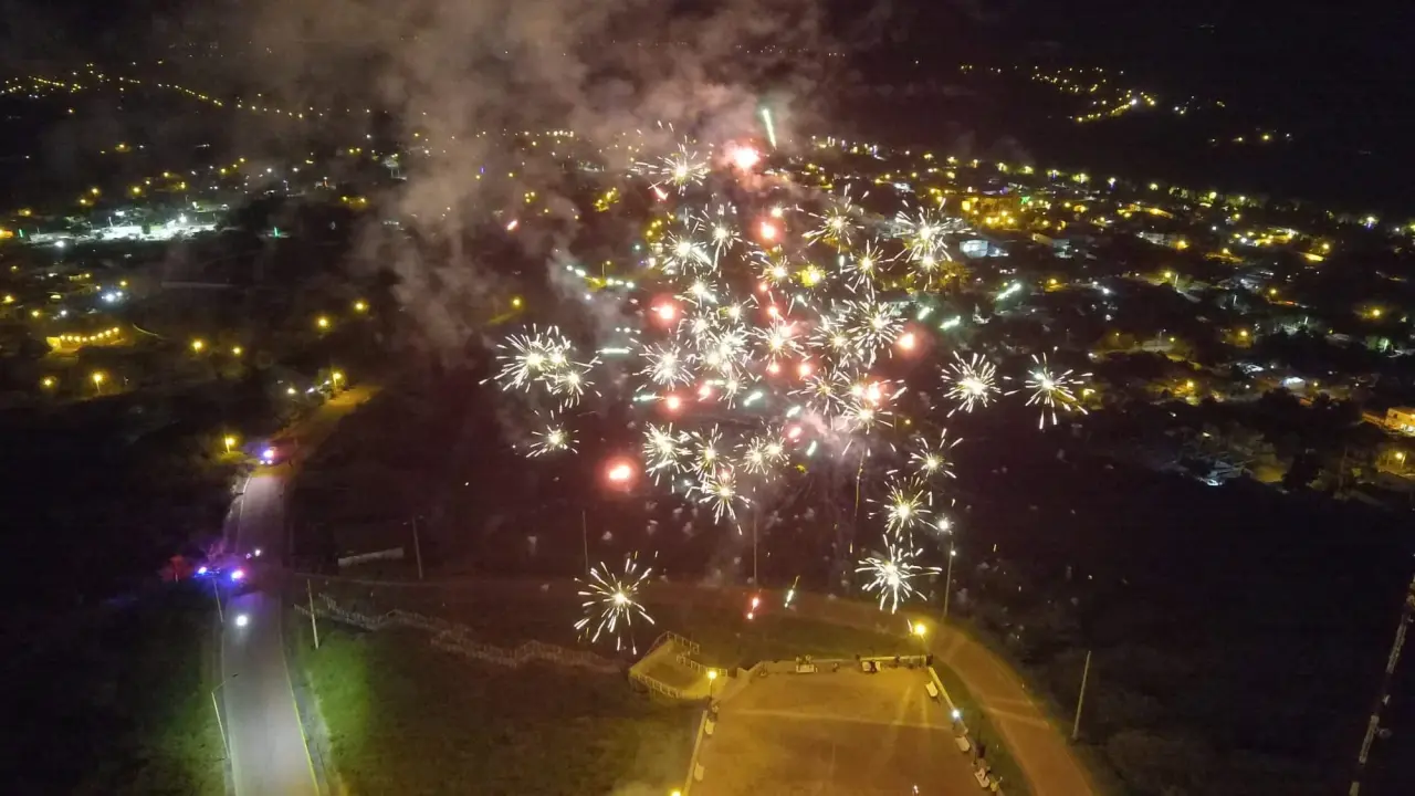 Ruta del desfile de Año Nuevo y espectáculo de luces en Veracruz. Foto: Cortesía