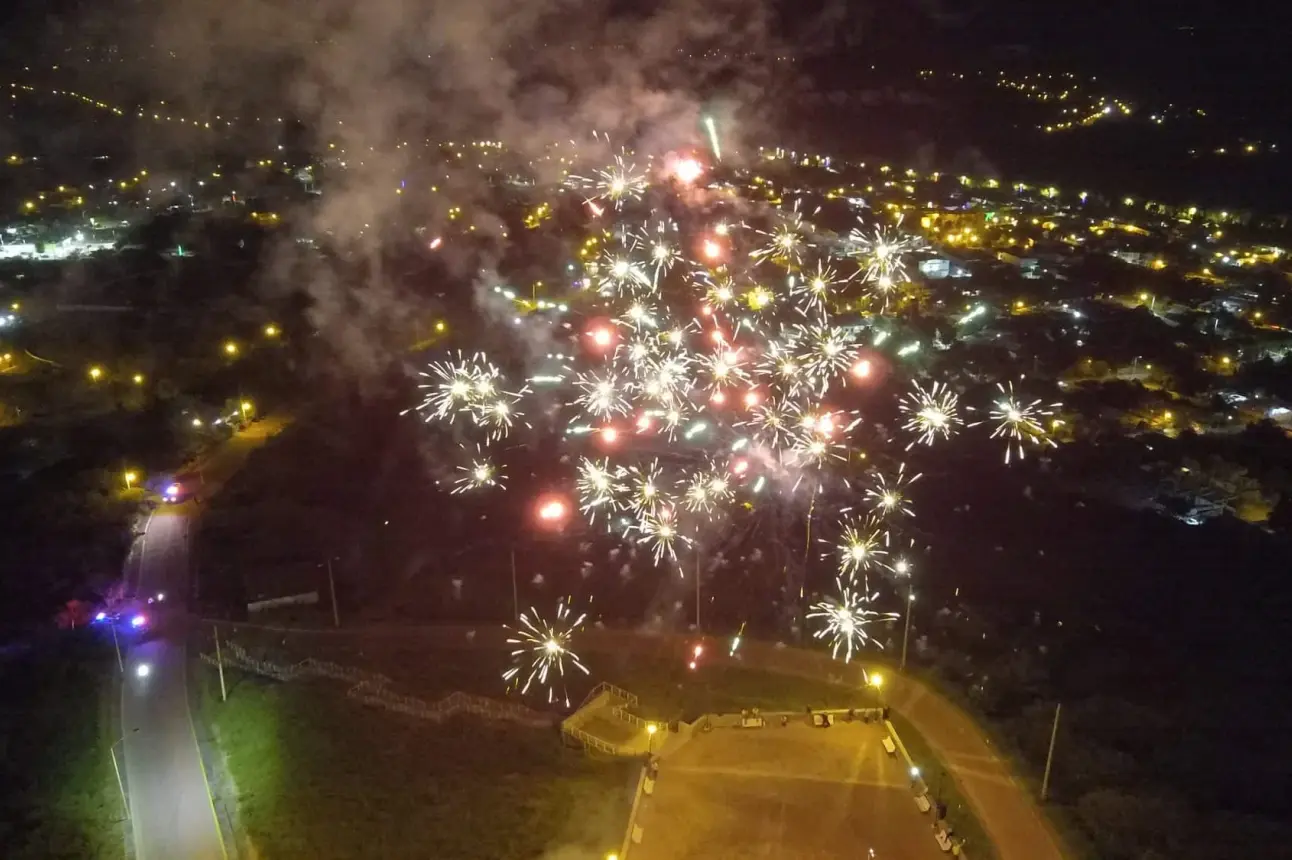 Ruta del desfile de Año Nuevo y espectáculo de luces en Veracruz. Foto: Cortesía