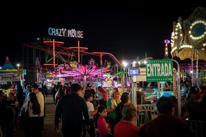 Feria de Tlaltenango 2024 tiene su zona de juegos mecánicos. Foto: Cortesía