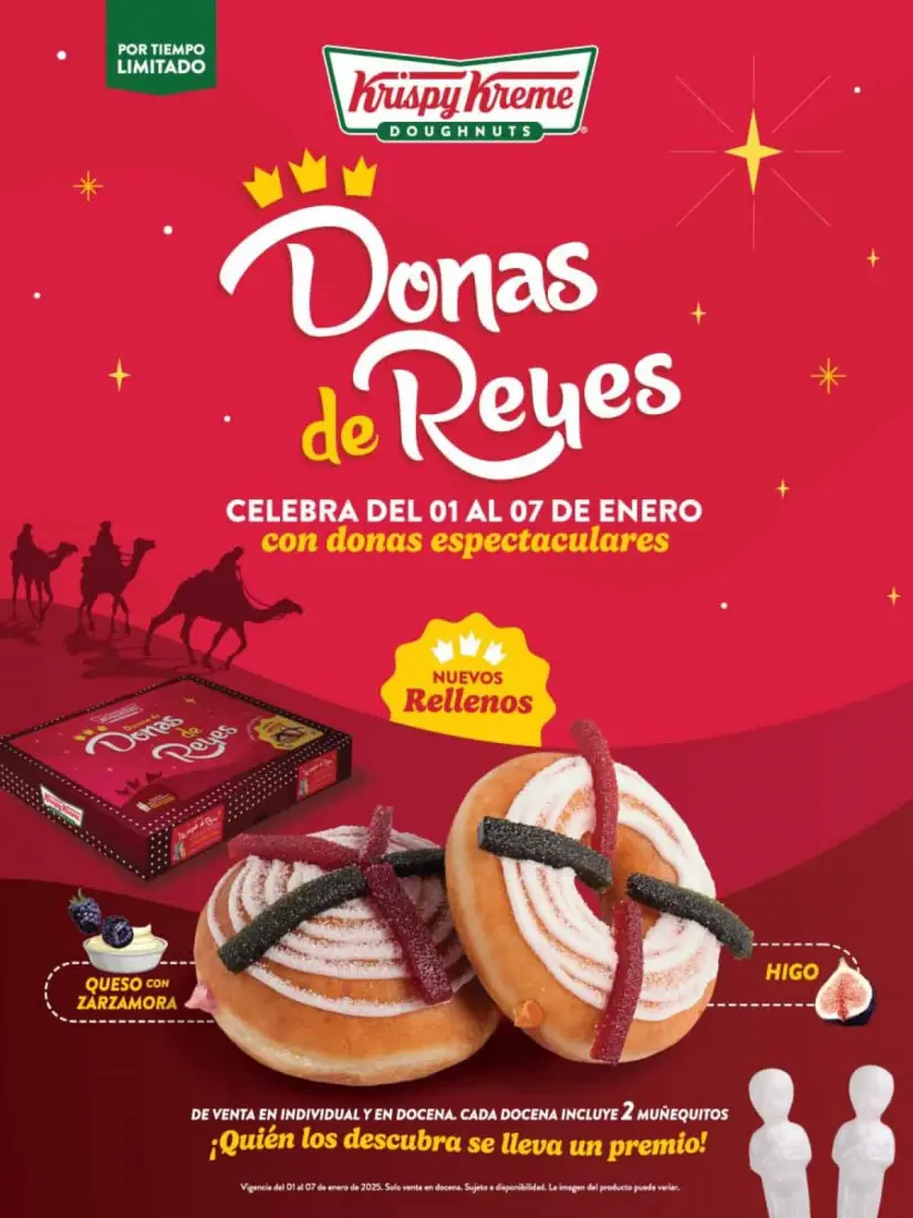 Krispy Kreme se adelanta al Día de Reyes con sus nuevas Donas de Reyes