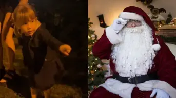 ¡Es papá! Niña descubre que su padre se vistió de Santa Claus y se vuelve viral en TikTok