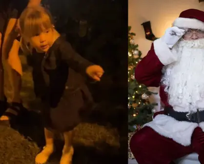 ¡Es papá! Niña descubre que su padre se vistió de Santa Claus y se vuelve viral en TikTok