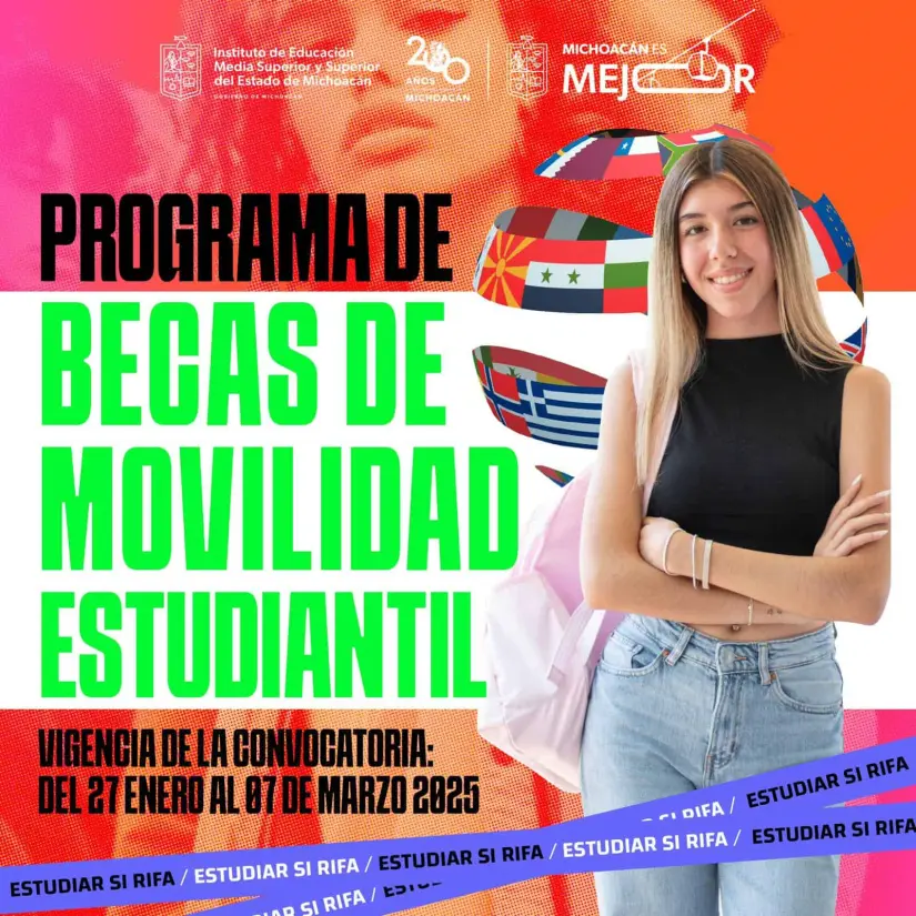 Iemsysem lanza convocatoria 2025 para Becas de Movilidad Estudiantil en Michoacán
