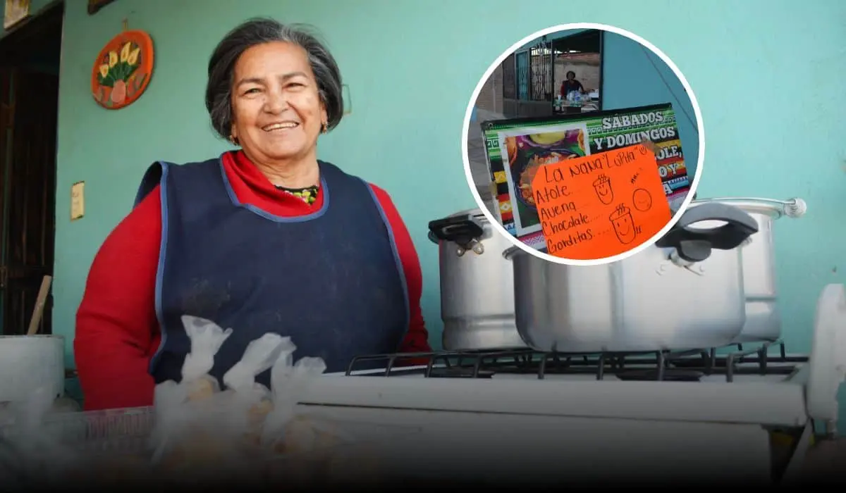 Desde su cochera en Vista Hermosa en Culiacán, Lupita endulza las mañanas con atole, avena y chocolate. Foto: Juan Madrigal