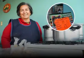 Con atole, avena y chocolate, Lupita endulza el invierno de Culiacán, a sus 68 años suma sabor y experiencia