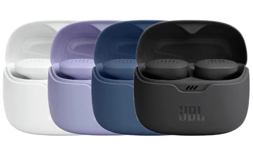 JBL Tune Buds disponibles en 4 colores diferentes. Foto: Cotesía