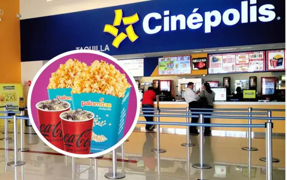 Combos de Cinépolis en 2024 por menos de 300 pesos para dos personas