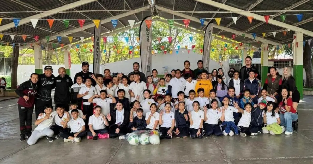 Celebran la alegría del deporte en la escuela primaria Manuel Rivas Mejía en Culiacán