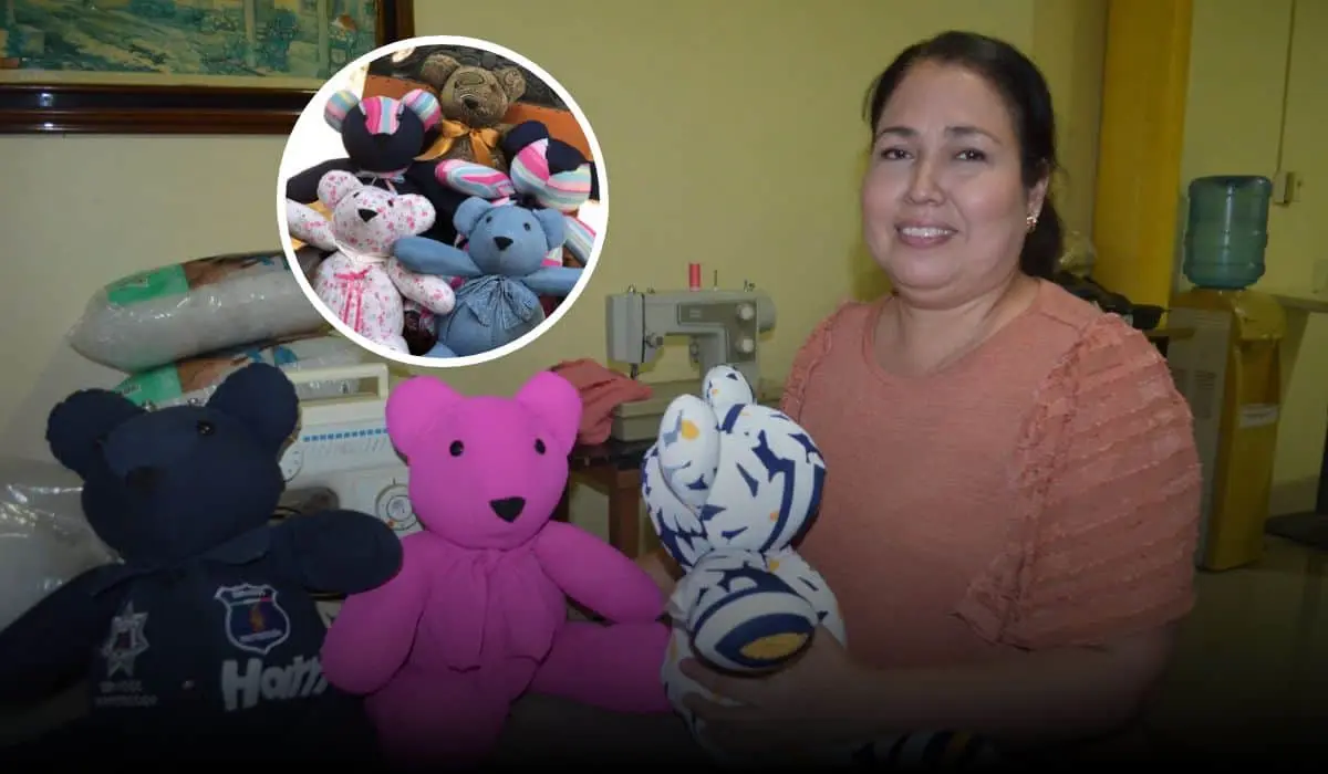 En Culiacán, Judith confecciona osos, símbolo de amor, consuelo y fortaleza