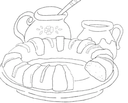 Día de Reyes 2025: Imágenes de rosca de día de reyes para colorear