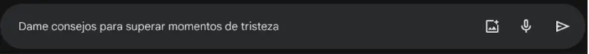 Instrucción: Solicitar consejos. Gemini.