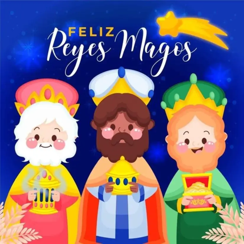 Pon tu WhastApp con temática de Reyes Magos. Foto: Cortesía