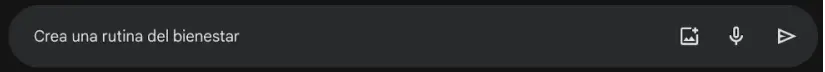 Instrucción: Crear una rutina. Gemini.