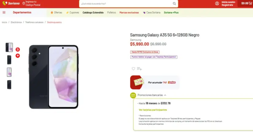 Soriana celebra el Día de Reyes 2025 con el Samsung Galaxy A55 en oferta