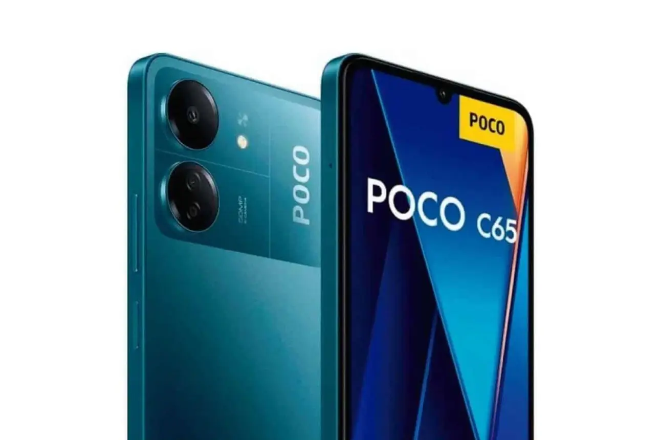 POCO C65 incluye trae pantalla LCD de 6,7 pulgadas. Foto: Cortesía