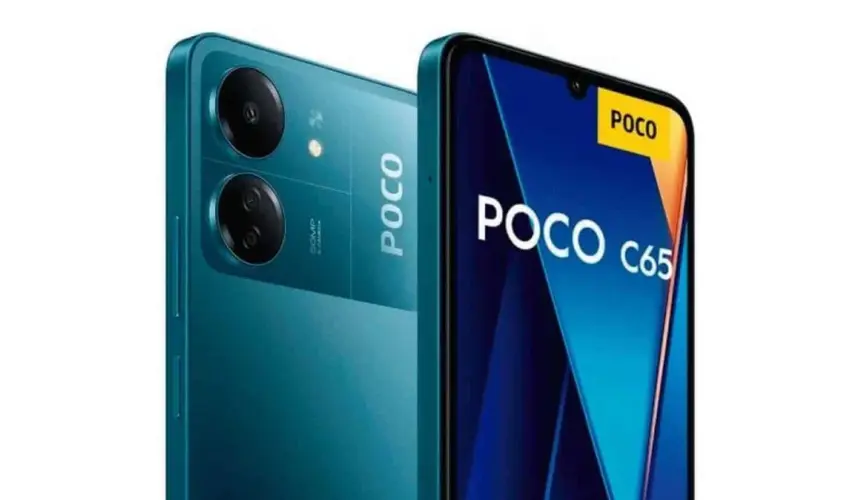 POCO C65 incluye trae pantalla LCD de 6,7 pulgadas. Foto: Cortesía