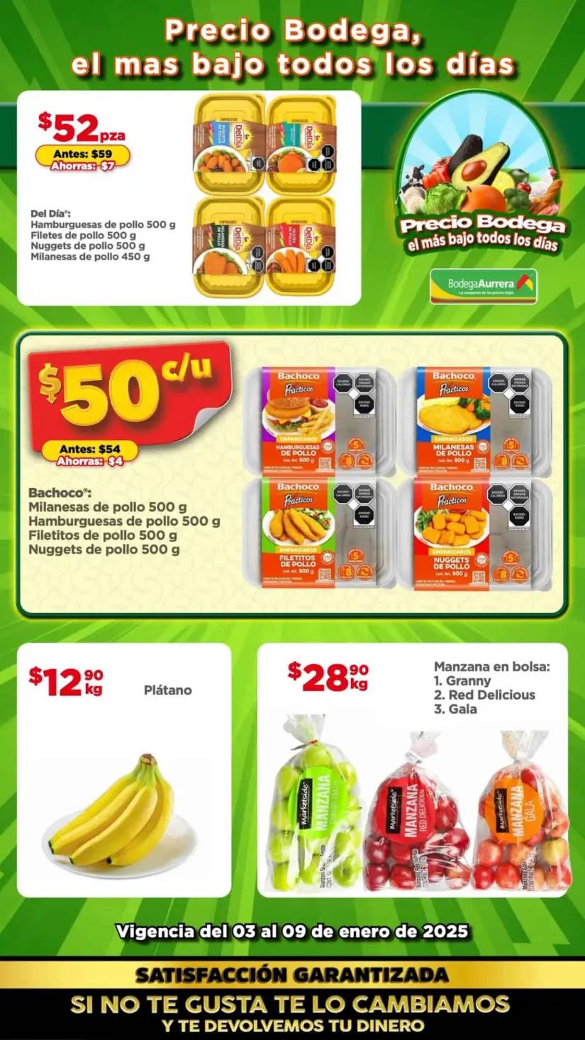 Tianguis de frutas y verduras Bodega Aurrera: ofertas del 3 al 9 de enero 2025