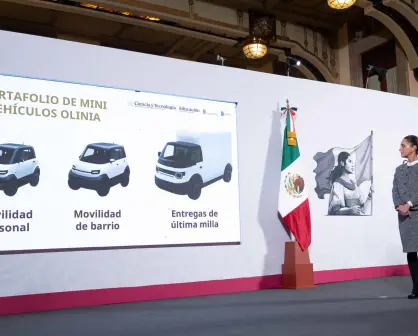 Claudia Sheinbaum presenta Olinia, la primera armadora mexicana de mini vehículos eléctricos