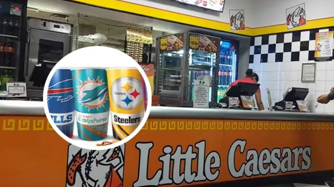 Little Caesars saca colección de vasos de la NFL Foto: Cortesía