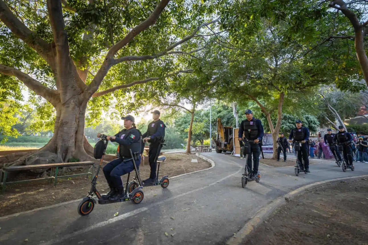 Espacios seguros en Culiacán Escuadrón Red Púrpura patrullará Parque Las Riberas.