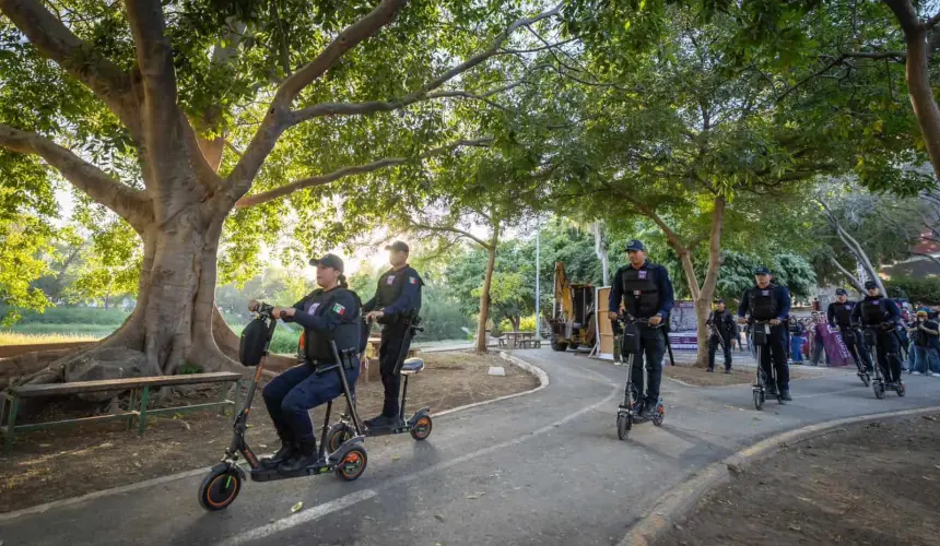 Espacios seguros en Culiacán Escuadrón Red Púrpura patrullará Parque Las Riberas.