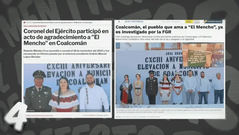 Mentira sobre agradecimiento en el evento de Coalcomán, Michoacán. Imagen. Mañanera del Pueblo.