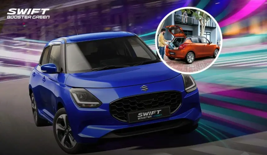 Suzuki Swift Boostergreen 2025 disponible en 6 colores en México. Foto: Cortesía