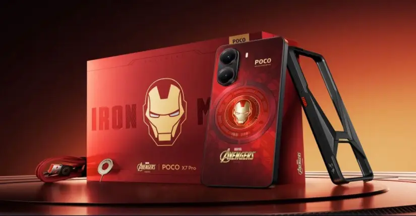 Poco X7 Pro versión de Iron Man 2025. Foto: Cortesía