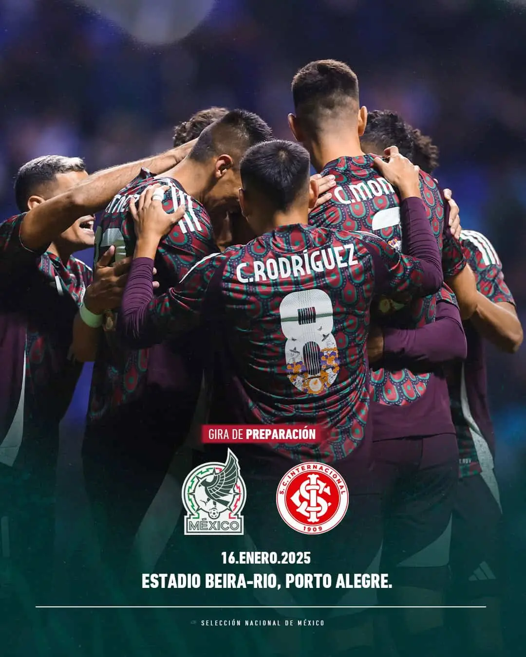 Primer encuentro de la Selección Mexicana.