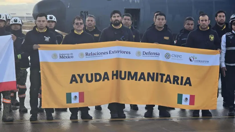 Misión solidaria México despliega equipo especializado para combatir incendios en California