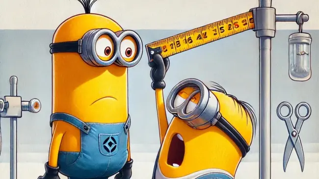 ¿Cuánto mide un Minions?.