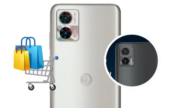 El celular Edge 30 Neo trae altavoces estéreos. Foto: Cortesía