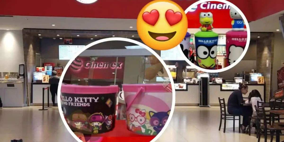 Cinemex venderá combos infantiles de Hello Kitty y sus amigos en México. Foto: Cortesía-Coleccionando