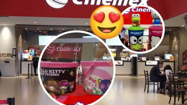 Cinemex venderá combos infantiles de Hello Kitty y sus amigos en México. Foto: Cortesía-Coleccionando