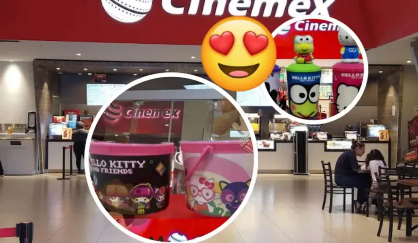 Cinemex venderá combos infantiles de Hello Kitty y sus amigos en México. Foto: Cortesía-Coleccionando