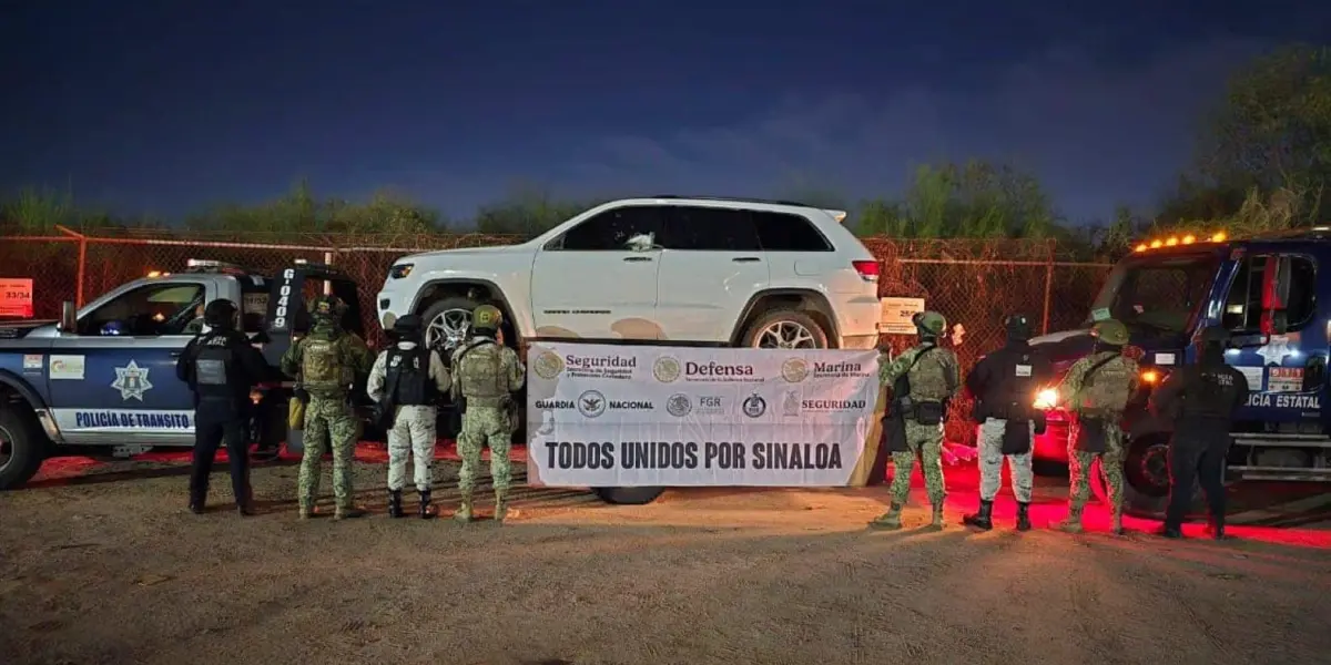 Operativos en Sinaloa dejan decomisos de armas, vehículos y drogas. Foto: Cortesía