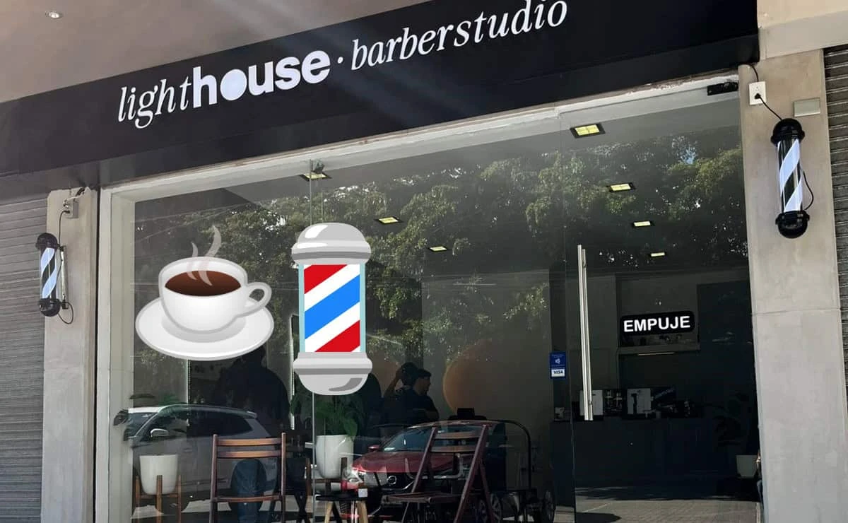 Lighthouse Barber ofrece una experiencia única con su concepto de barbería y café. Foto: Tus Buenas Noticias