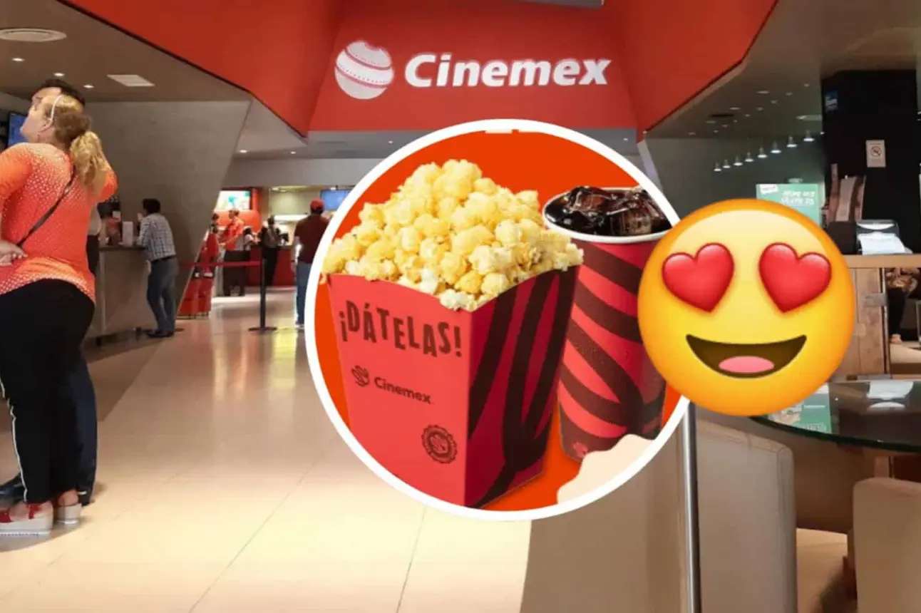 Combo pareja y el individual con descuento en Cinemex. Foto: Cortesía