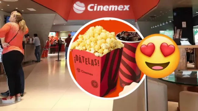 Combo pareja y el individual con descuento en Cinemex. Foto: Cortesía