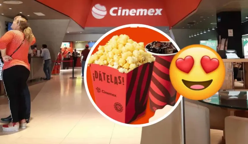 Combo pareja y el individual con descuento en Cinemex. Foto: Cortesía