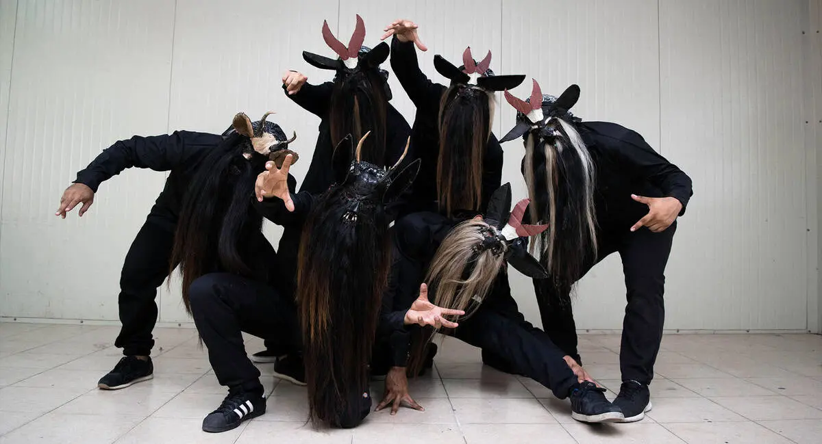 Así lucen los danzantes de la tradicional danza de los diablos. Foto: INBAL.