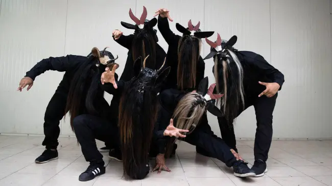 Así lucen los danzantes de la tradicional danza de los diablos. Foto: INBAL.