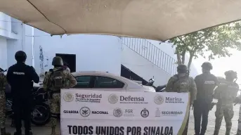 Aseguran arsenal en San Ignacio; el operativo fue cerca el Panteón Municipal