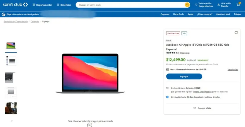 Sam's Club pone la MacBook Air a precio de remate