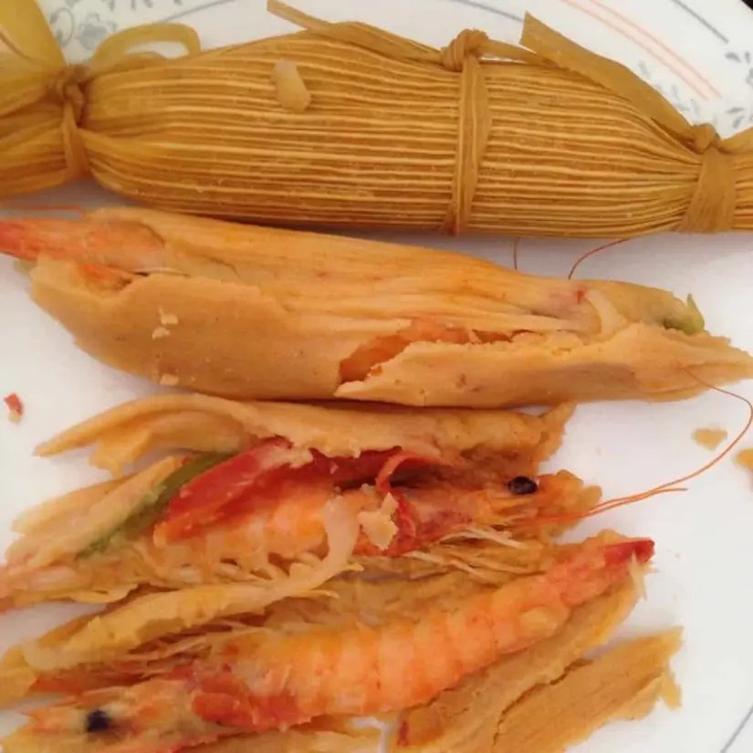 Así se ven los típicos tamales 