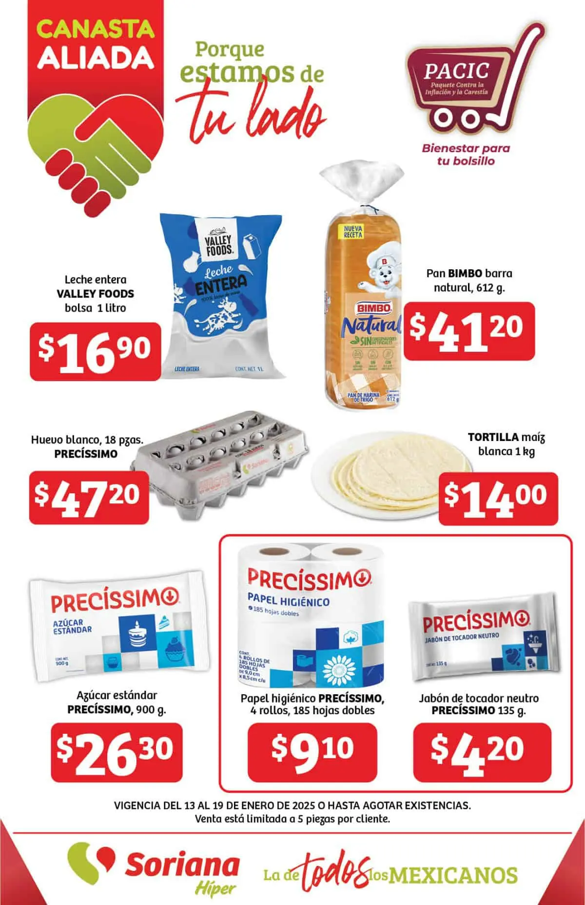 Consigue todo para tu despensa mientras ahorras con Canasta Aliada. Imagen: Soriana